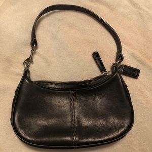 Coach black mini satchel